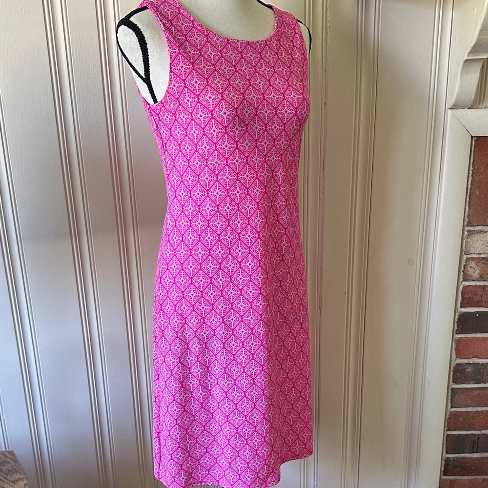 Jude Connally Pink Sleeveless Patterned Dress Size XS NWOT